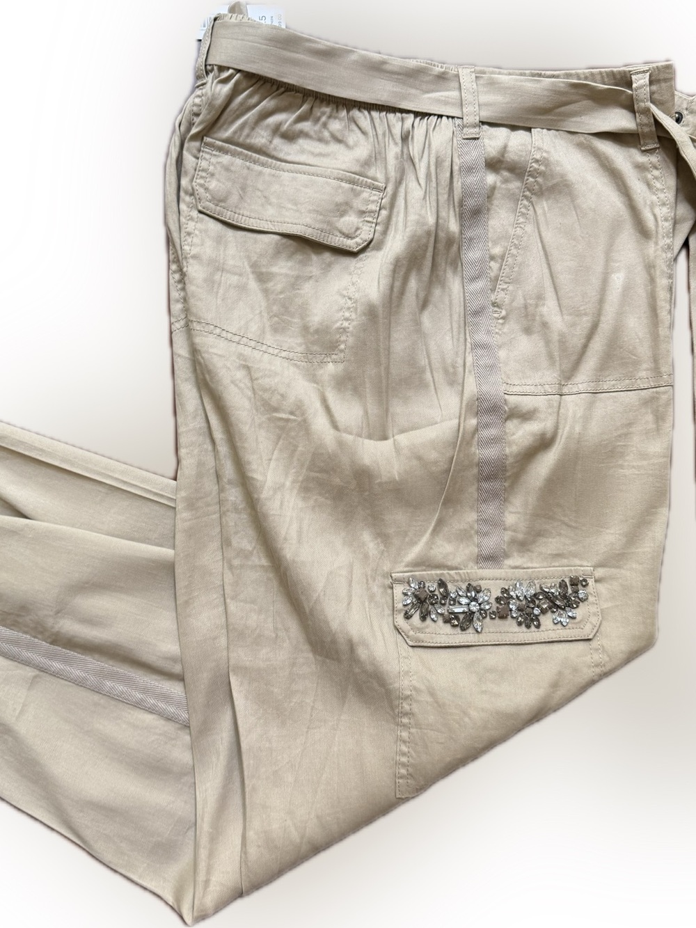 Chico’s women’s cargo style crop pants NWT